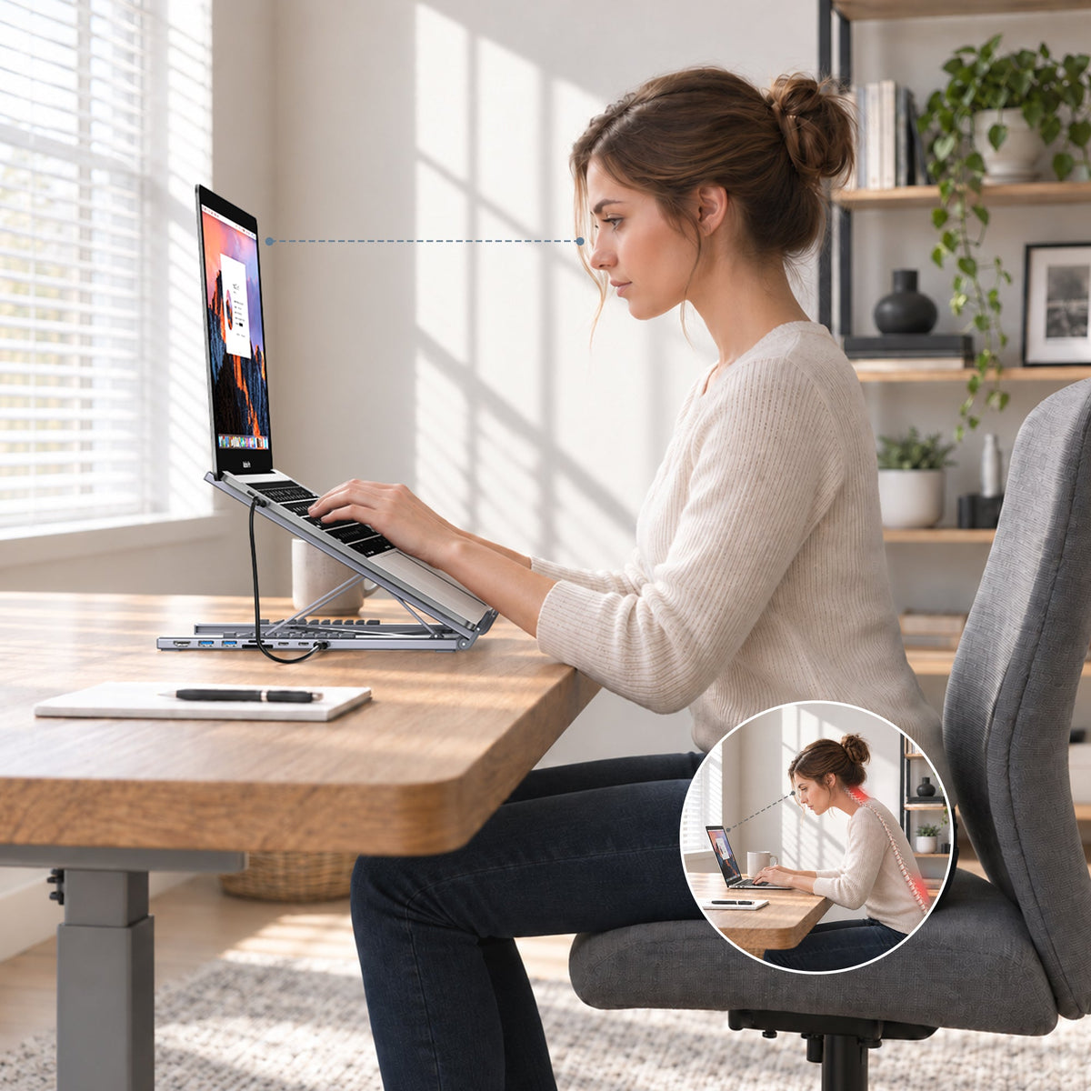 How to Reduce Neck Strain When Working from a Laptop