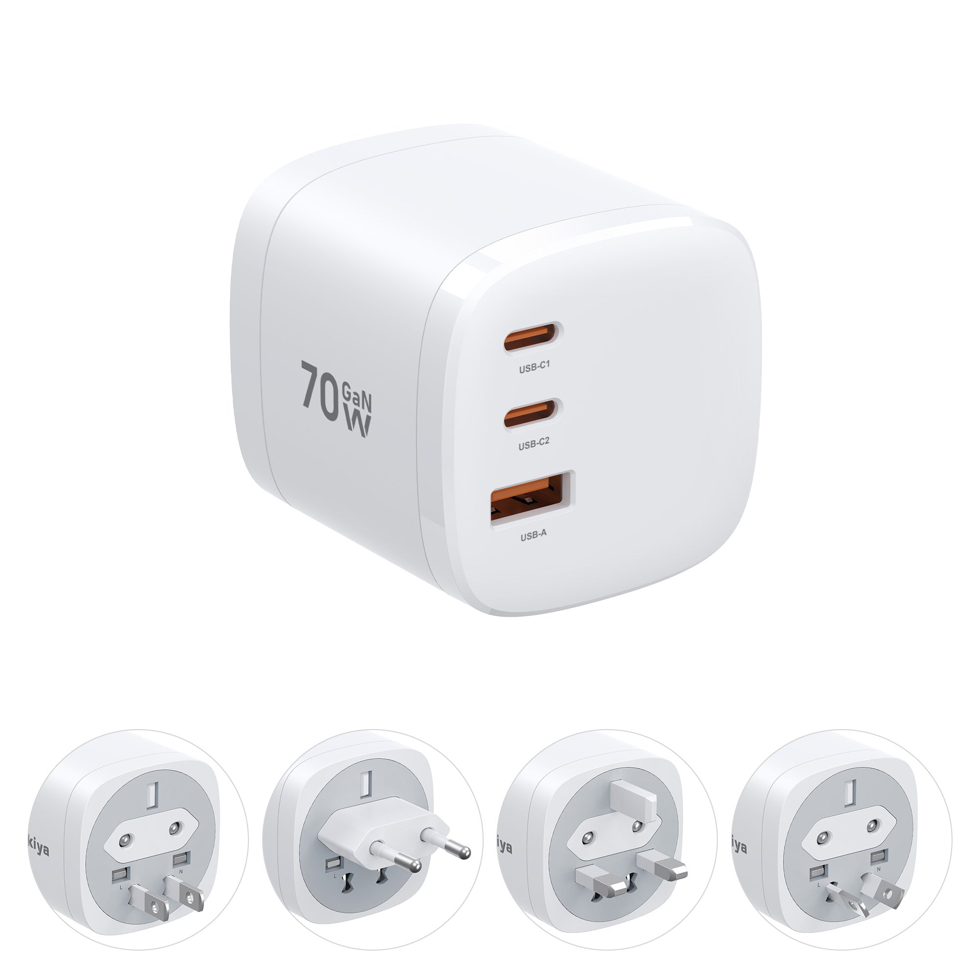 100W GaN-Ladegerät für mehrere Geräte