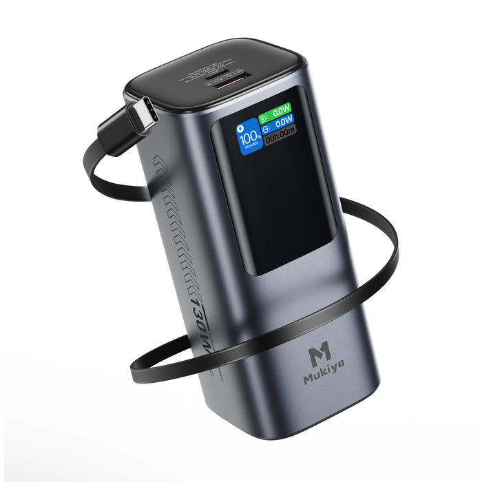 Powerbank mit ausziehbarem Kabel