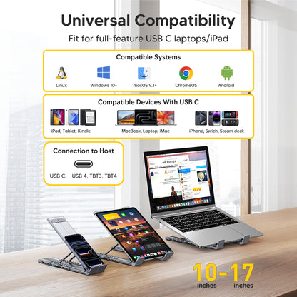 Clean Creative Studio Desk Setup with Mukiya Ultra 8K Docking Stand