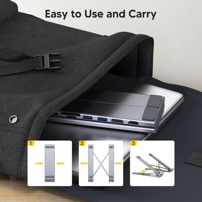 Foldable and Portable 8K Docking Stand - Premium Tech Gift for Creators